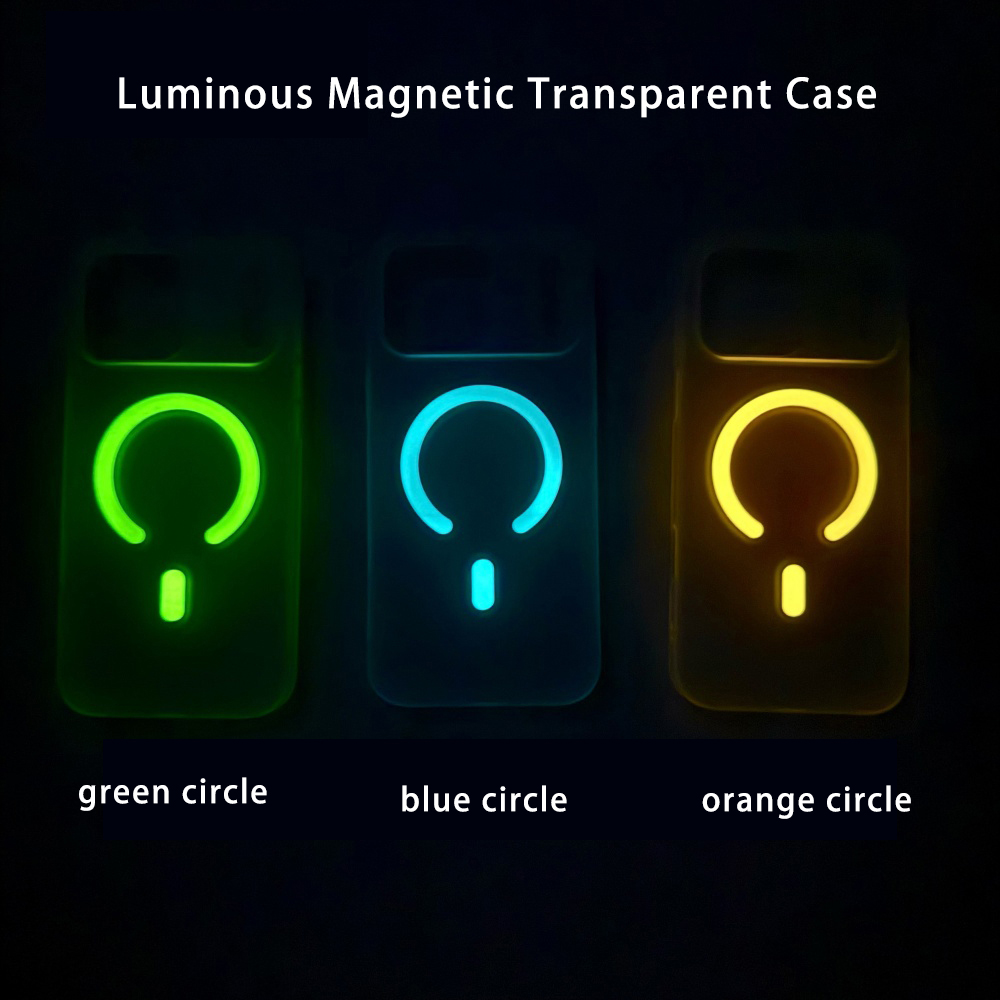 Tech Accessories Phone - Luxury Luminous Magnetic Transparent Case for
