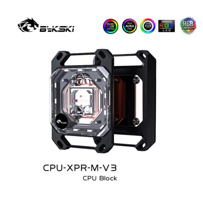 Amd Cpu Ryzen 9 - Bykski Acrylic CPU Water Block for
