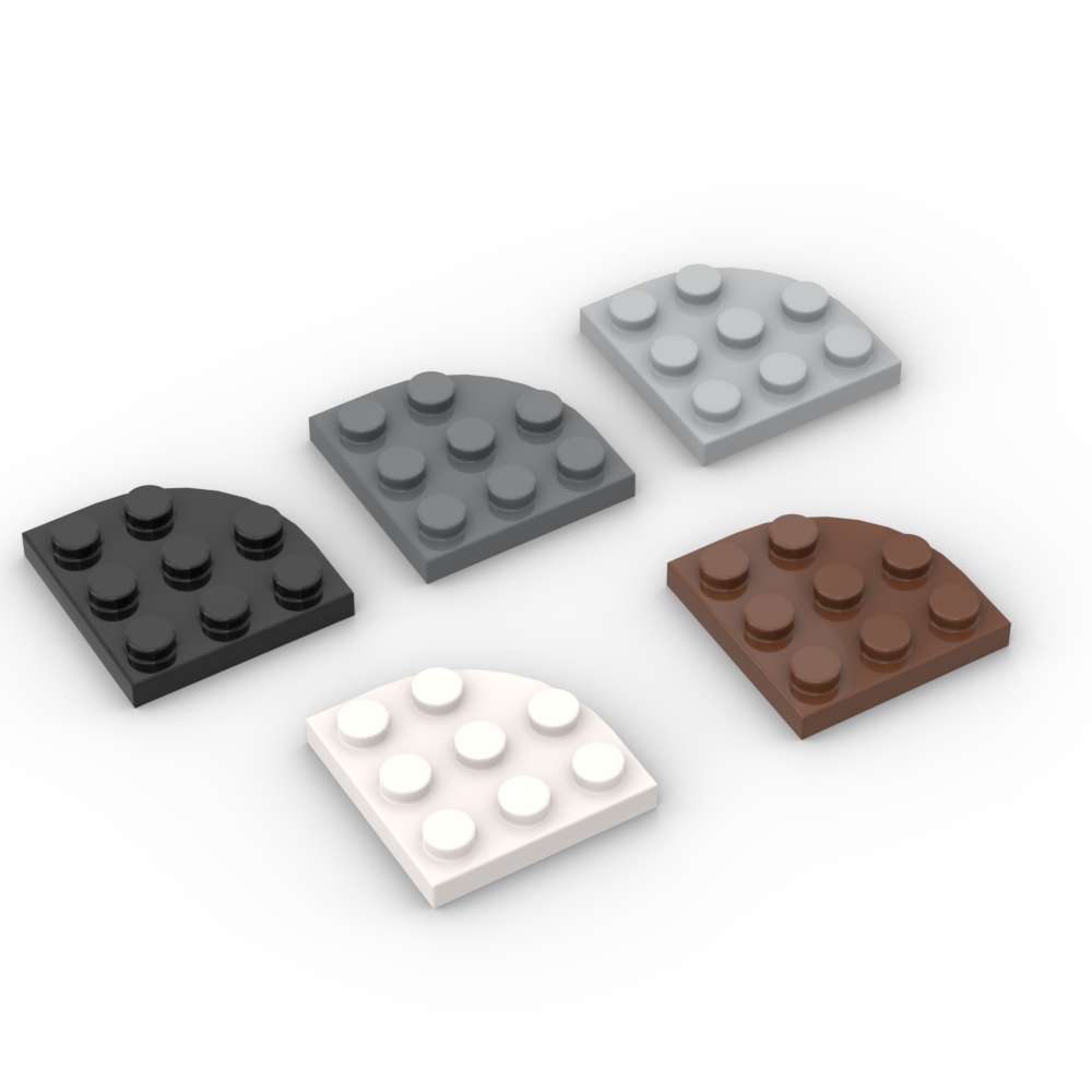 Tech Accessories Gifts - MOC 10PCS 30357 Round Corner 3x3