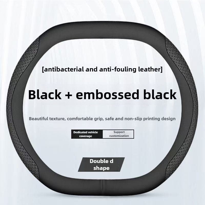 Tech Accessories Renault - Leather Car Steering Wheel Cover for