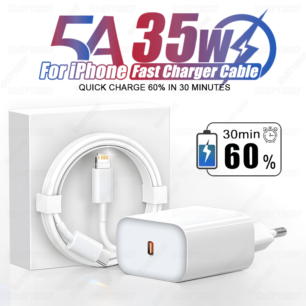 Tech Accessories Phone - 35W For iPhone Charger USB Type