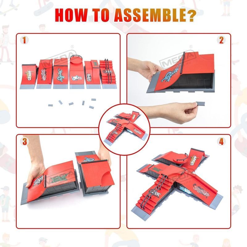 DIY Finger Skatepark 6-in-1 Se - đánh giá và giá Tech Deck Accessories