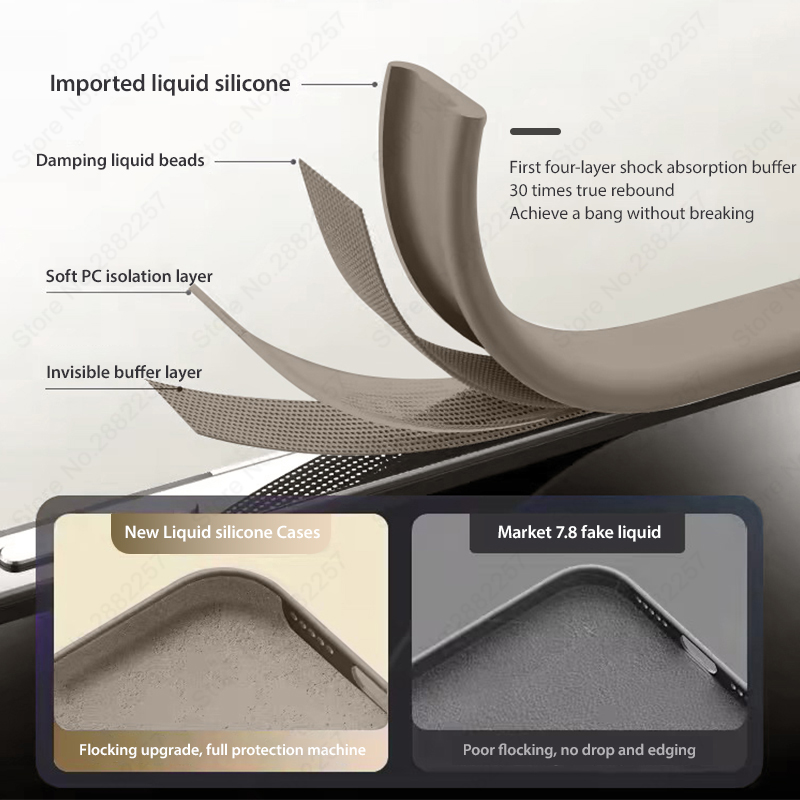Luxury Original Liquid Silicon - đánh giá và giá Tech Accessories Phone