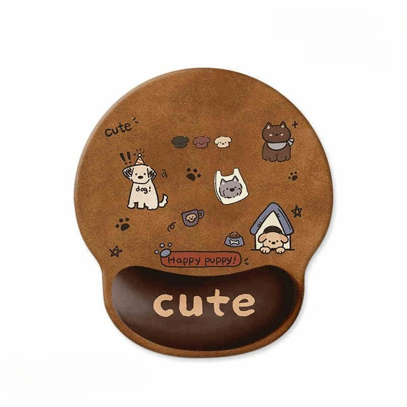 Cartoon Cute Mouse Pad Puppy W - đánh giá và giá Keyboard Wrist Pad Leather