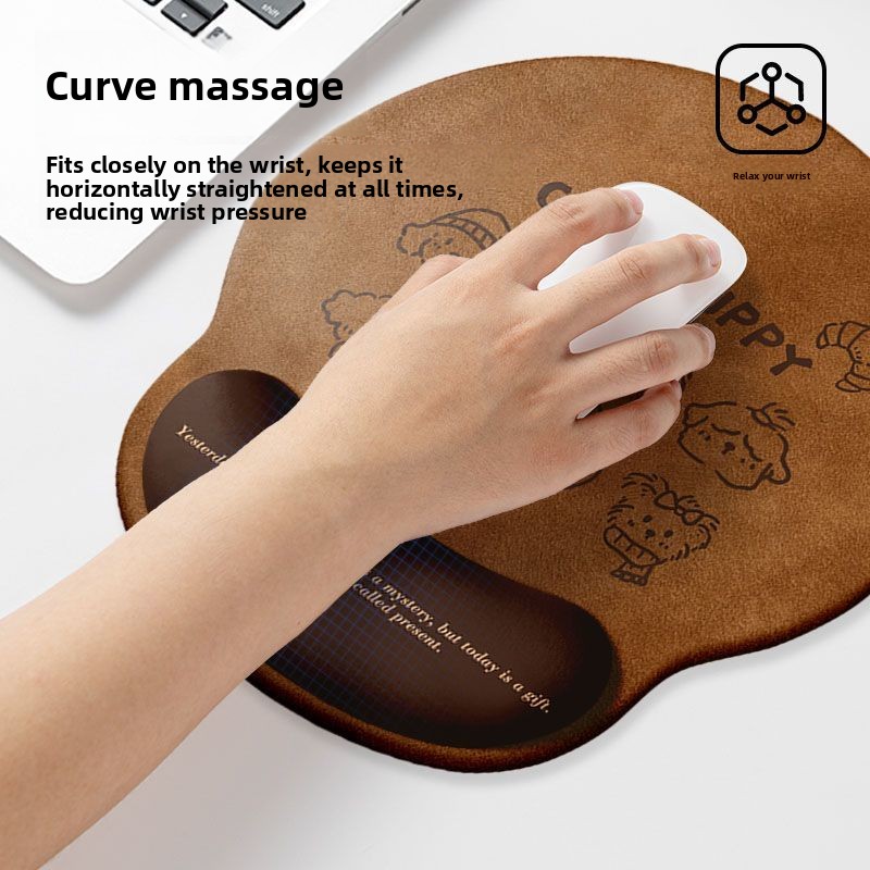 Cartoon Cute Mouse Pad Puppy W - đánh giá và giá Keyboard Wrist Pad Leather