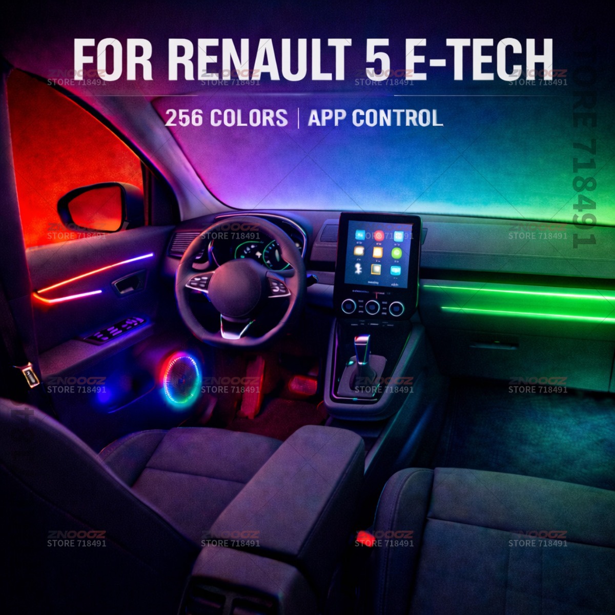 22in1 RGB Car Interior Acrylic - đánh giá và giá Tech Accessories Renault
