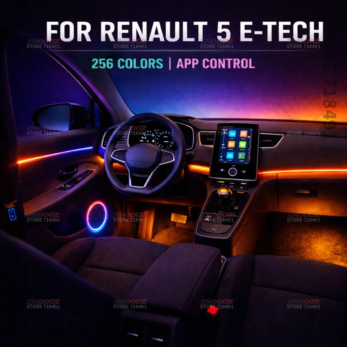 22in1 RGB Car Interior Acrylic - đánh giá và giá Tech Accessories Renault